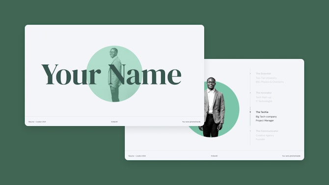 Free and customizable green templates